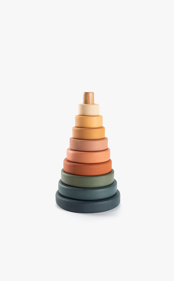 Classic Wooden Ring Stacker