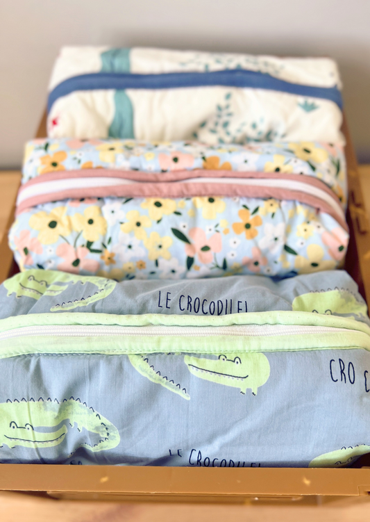 Quilted Cotton Pouch