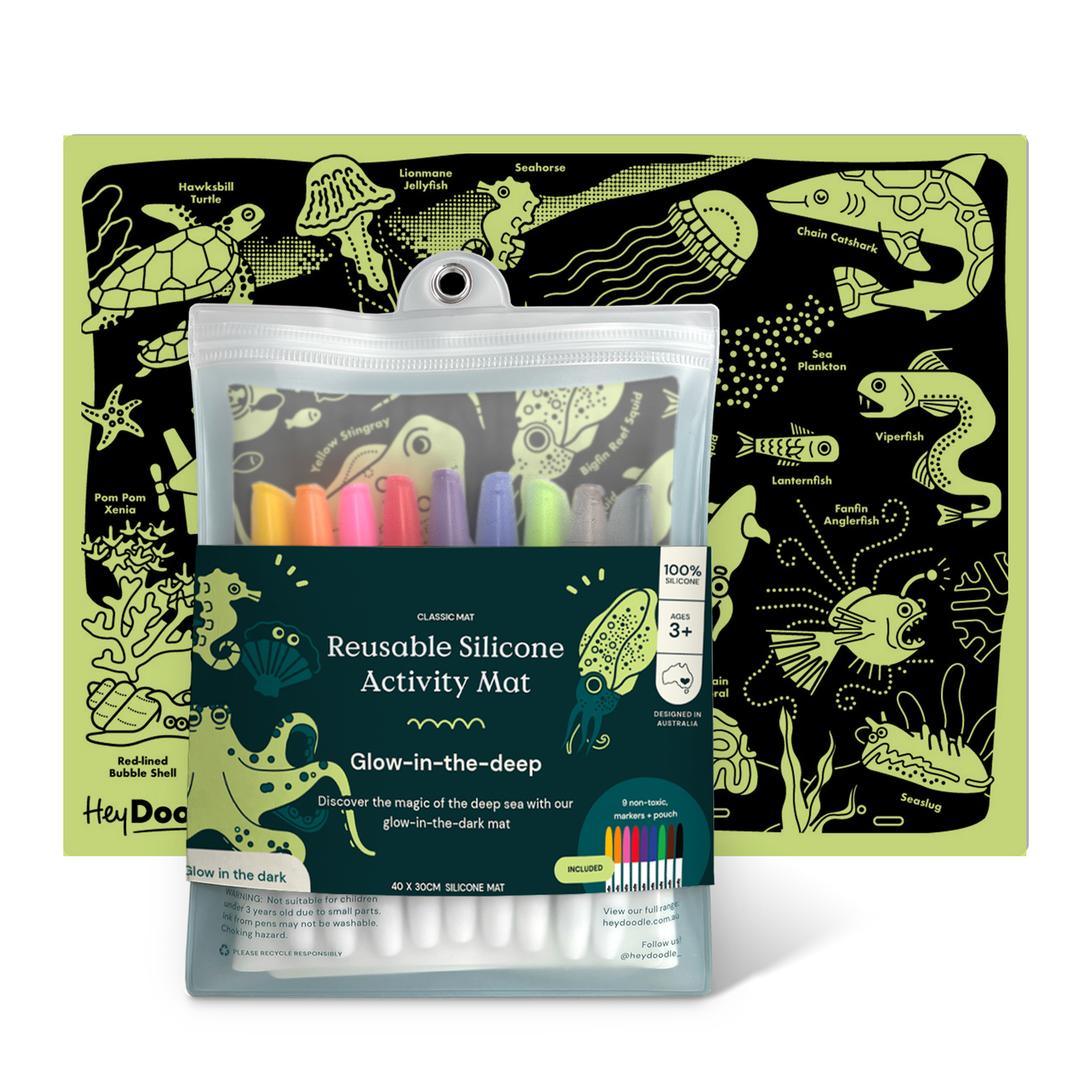 Glow in the Deep Doodle Mat