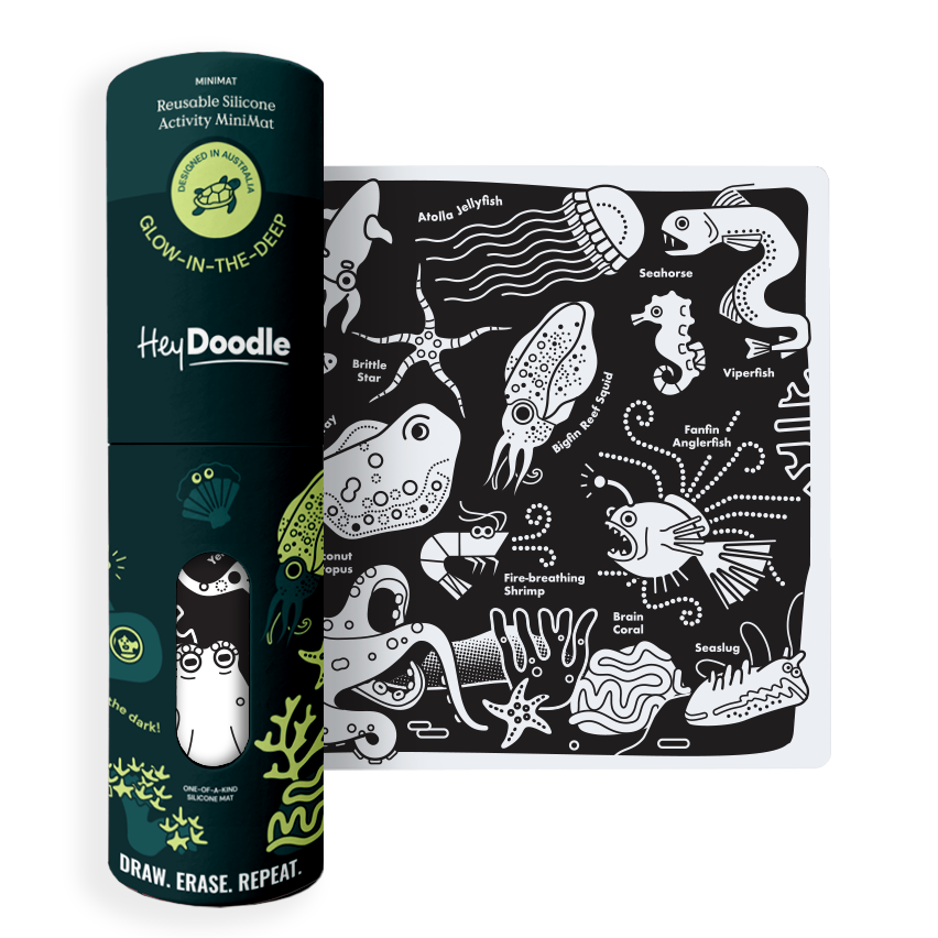 Glow in the Deep Doodle Mat