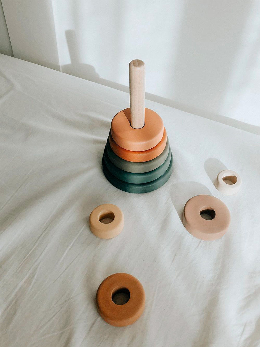 Classic Wooden Ring Stacker