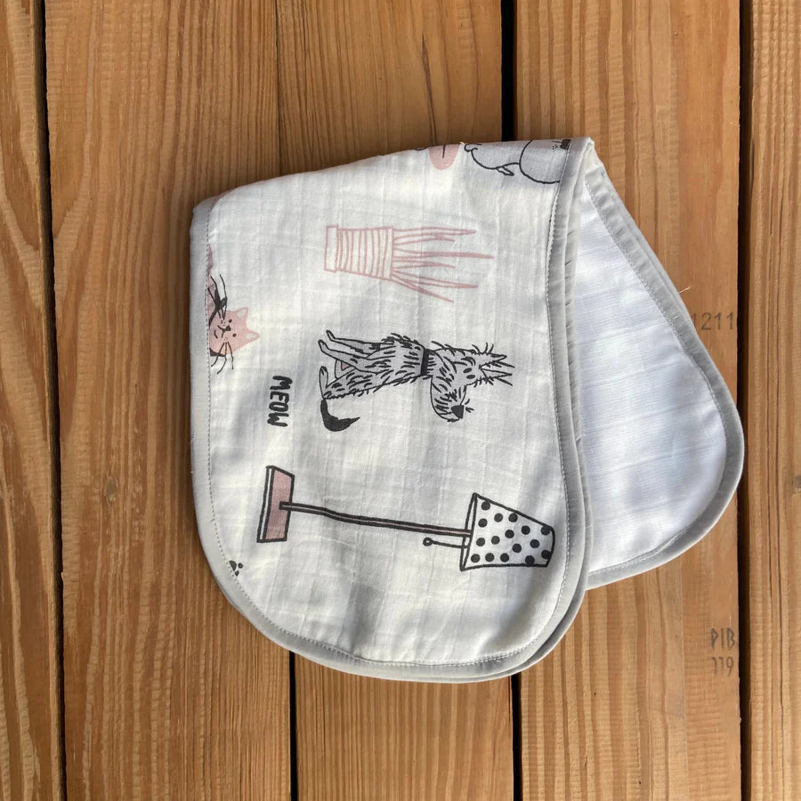 Organic Muslin Burp Cloth (Set of 2)