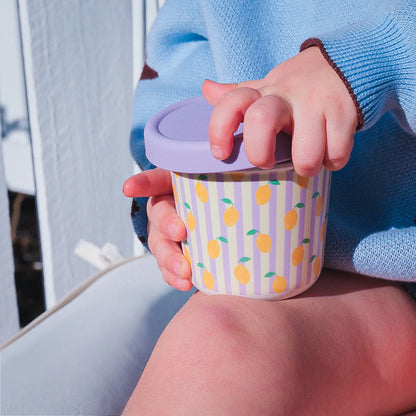 Bamboo Snack Pots - Eco-Friendly Reusable Baby Storage