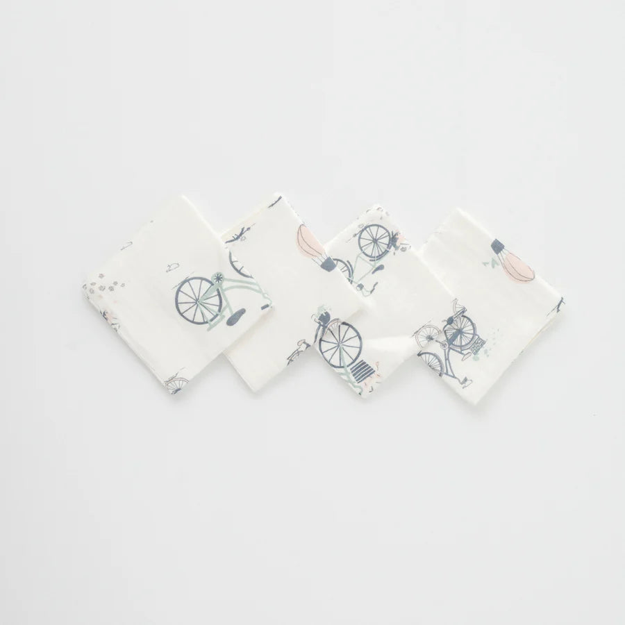 Organic Muslin Wash Cloth (Set of 4)