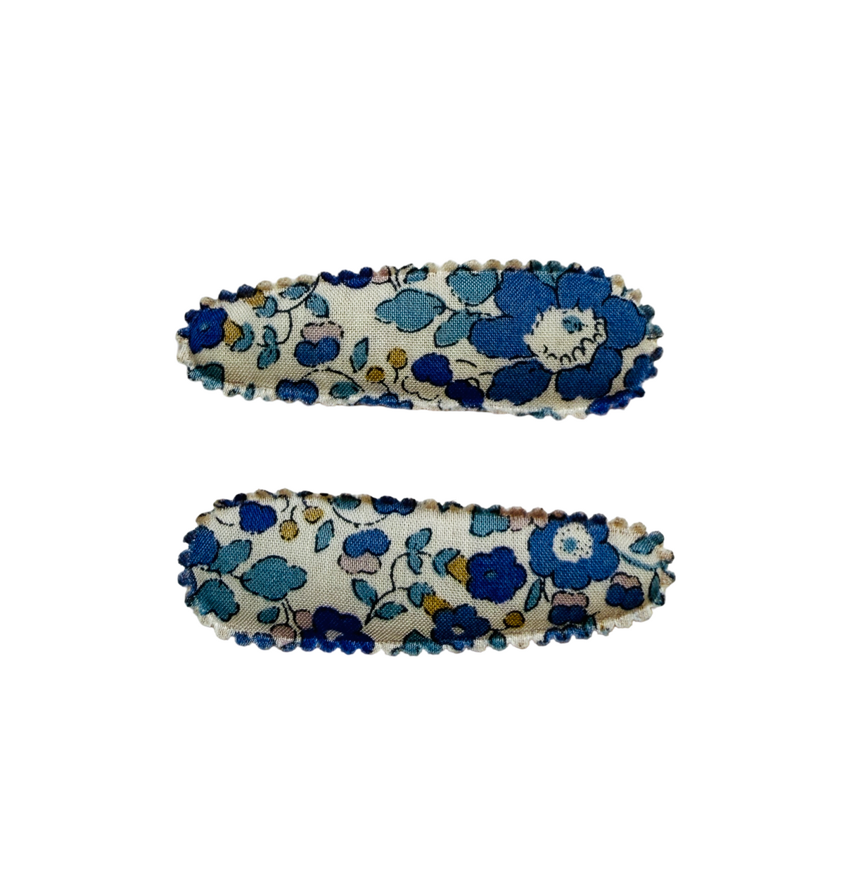 Josie Joan's Little Skye hair clips, set of two small scalloped snap clips
