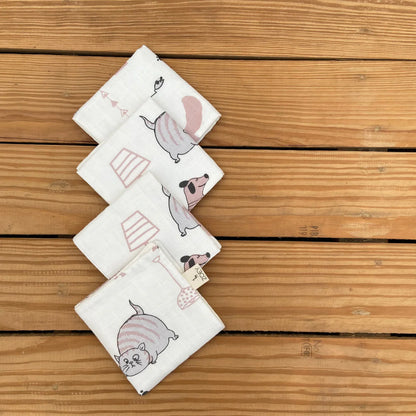 Organic Muslin Wash Cloth (Set of 4)