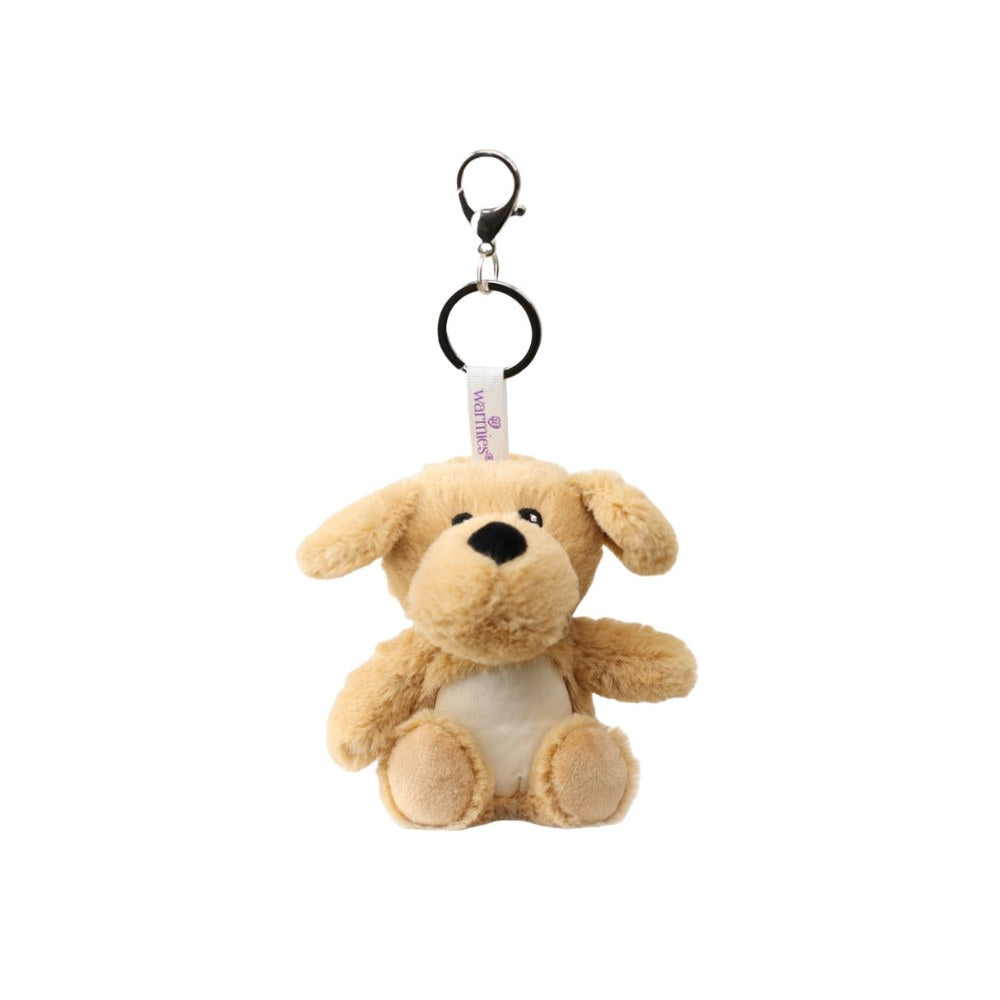 Warmies Bag Charms dog scented weighted plush keyring