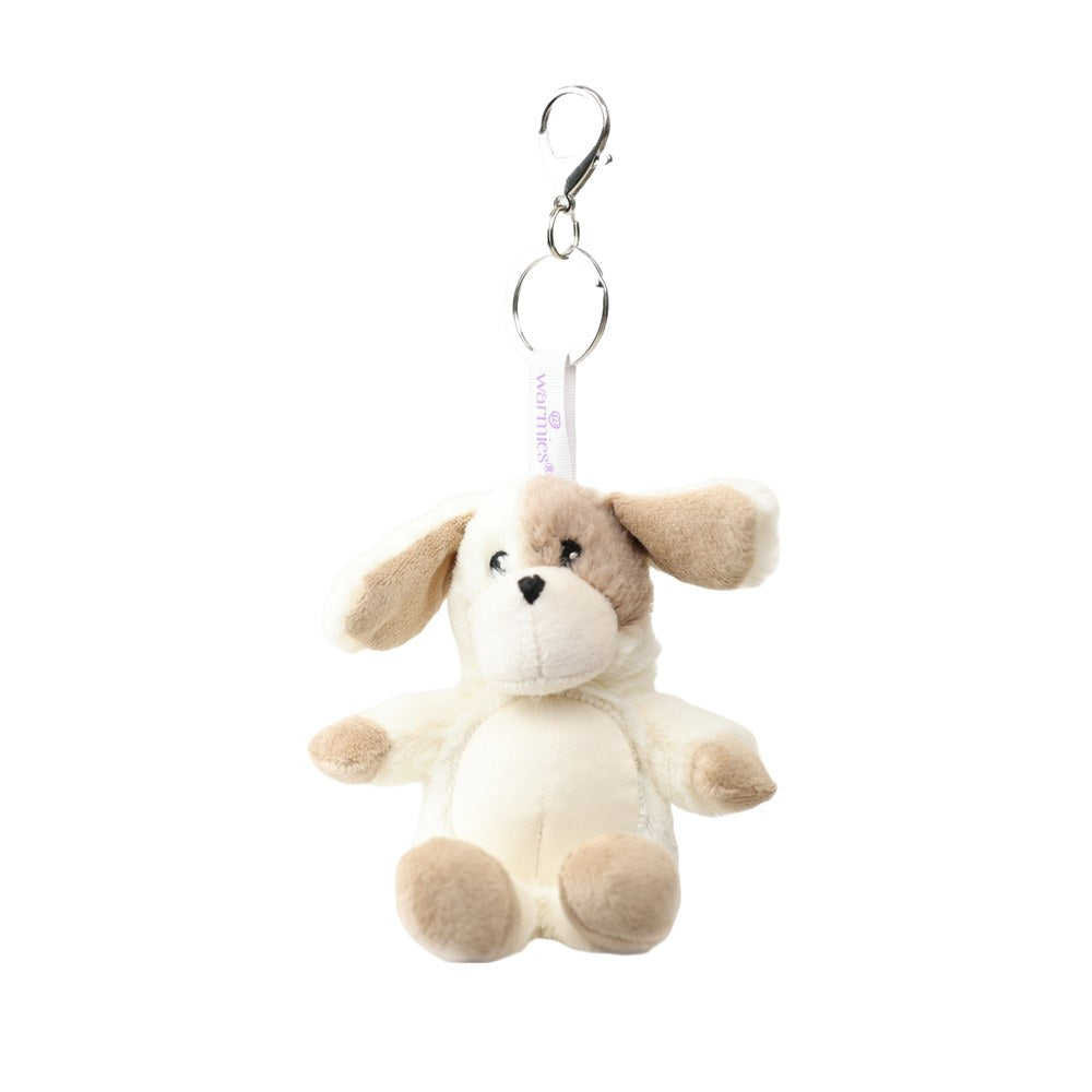 Warmies Bag Charms puppy scented weighted plush keyring
