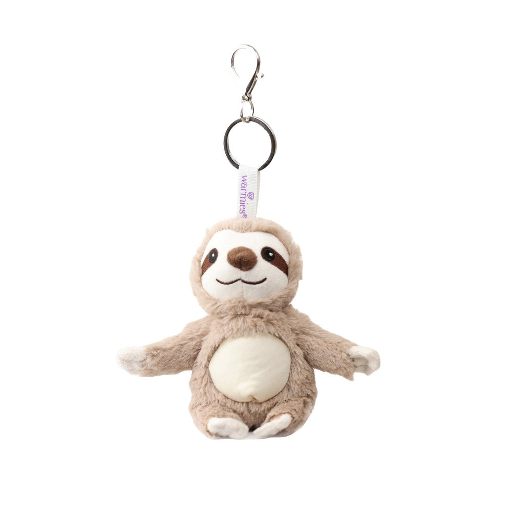 Warmies Bag Charms sloth scented weighted plush keyring