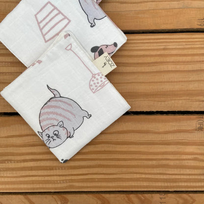 Organic Muslin Wash Cloth (Set of 4)