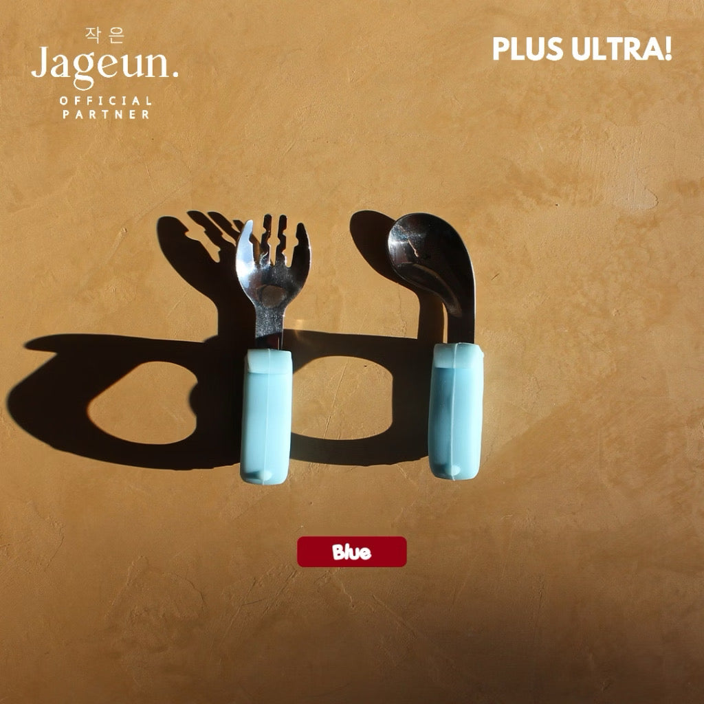 PLUS ULTRA Stainless Steel Training Spoon & Fork Set