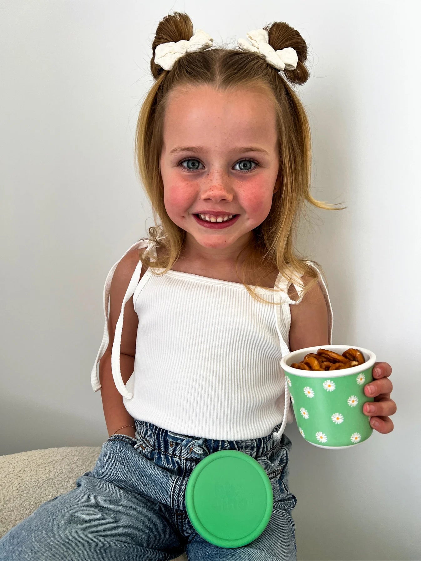 Bamboo Snack Pots - Eco-Friendly Reusable Baby Storage