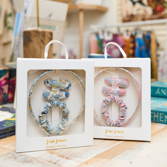 Josie Joan's Tilly and Willow big gift boxes side by side