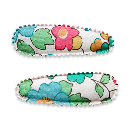 Josie Joan's Little Kylie hair clips, set of two small scalloped snap clips