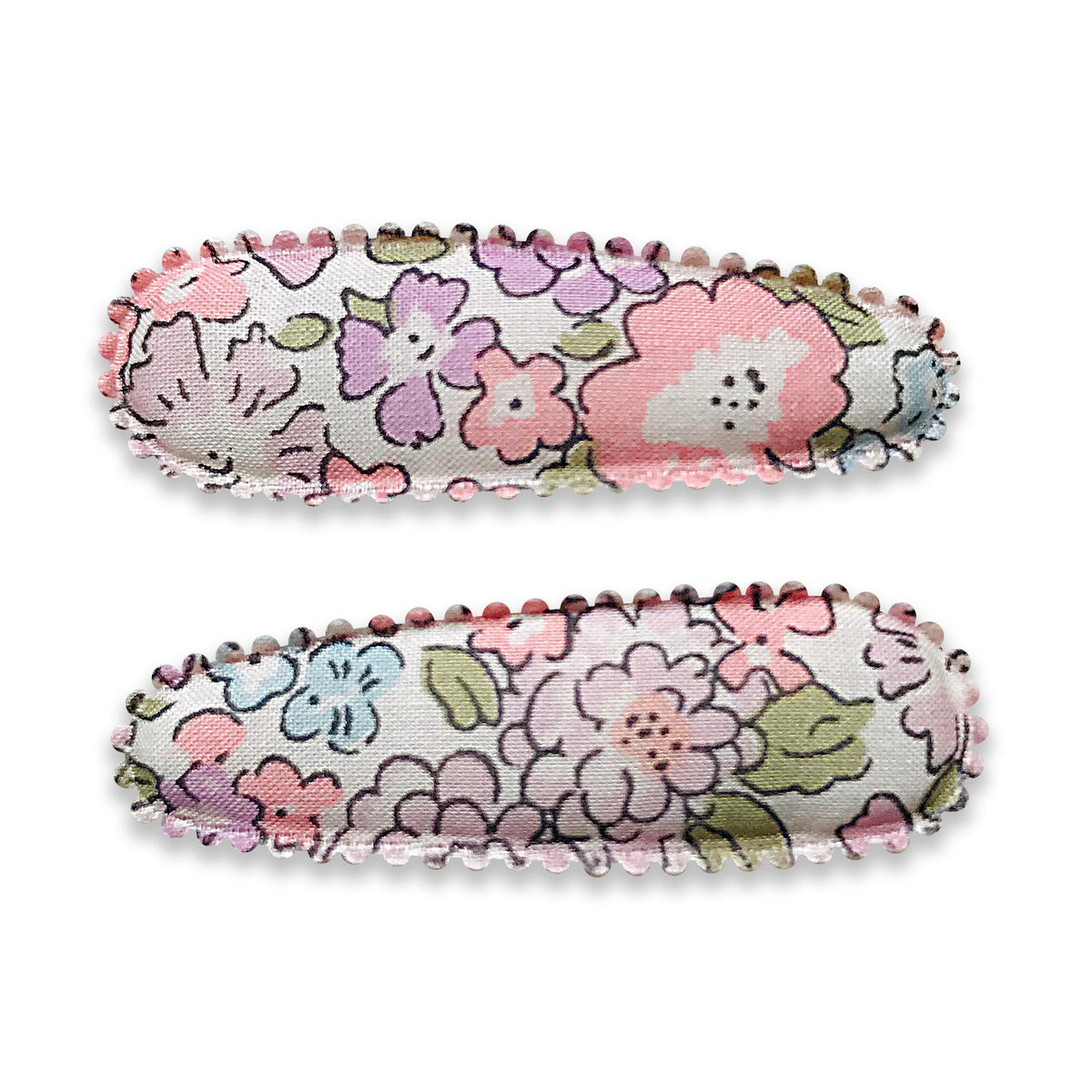 Josie Joan's Little Lillia hair clips, set of two small scalloped snap clips