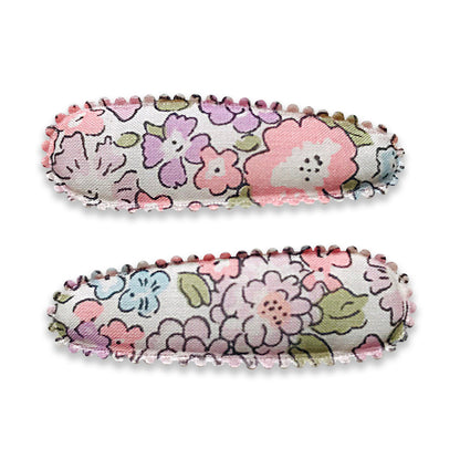 Josie Joan's Little Lillia hair clips, set of two small scalloped snap clips