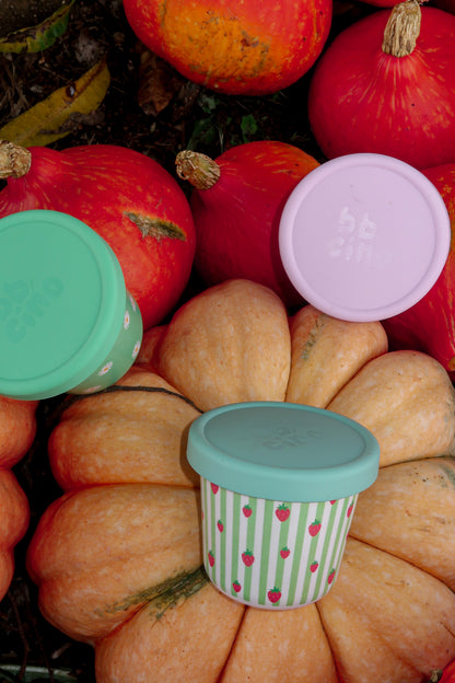 Bamboo Snack Pots - Eco-Friendly Reusable Baby Storage