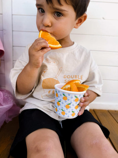 Bamboo Snack Pots - Eco-Friendly Reusable Baby Storage