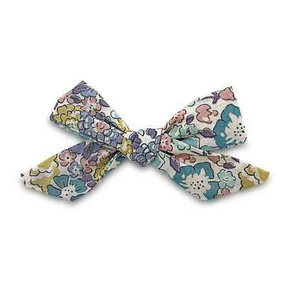Josie Joan's Suzanne petite bow clip in Liberty London cotton