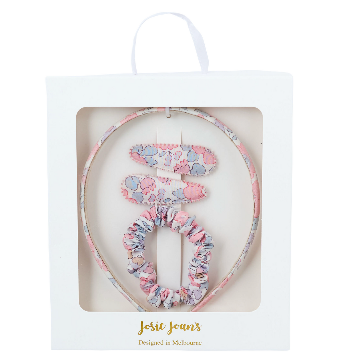 Josie Joan's Willow big gift box with headband, mini scrunchie and hair clips