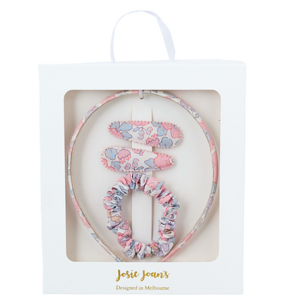 Josie Joan's Willow big gift box with headband, mini scrunchie and hair clips